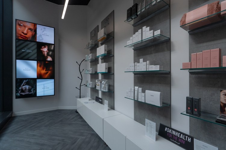 product displays at Real Clinic